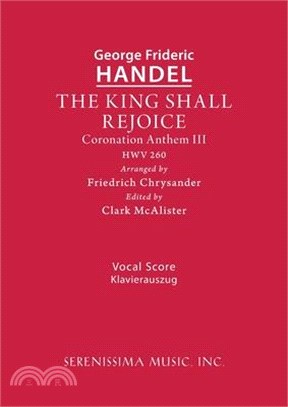 The King Shall Rejoice, HWV 260: Vocal score