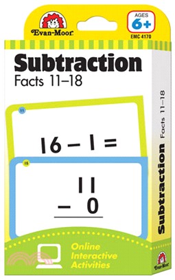 Learning Line Flashcards - Subtraction Facts 11-18