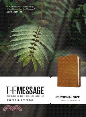 The Message Bible ─ With Topical Concordance, The Bible in Contemporary Language, Personal Size, Saddle Tan, Numbered Edition