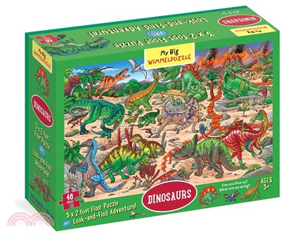 My Big Wimmelpuzzle―Dinosaurs Floor Puzzle, 48-Piece
