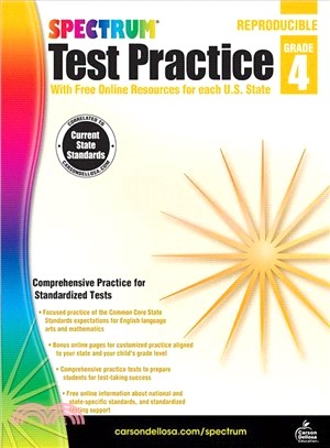 Spectrum Test Practice, Grade 4 ─ With Free Online Resources for Each U.s. State