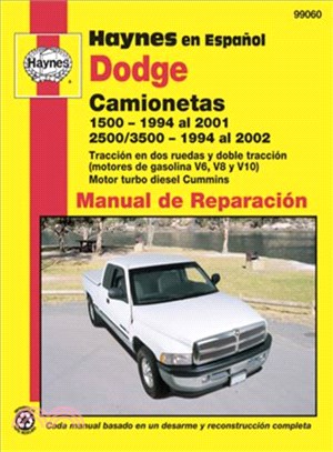 Haynes camionetas Dodge manual de reparacion automotriz—1500 - 1994 al 2001 / 2500/3500 - 1994 al 2002