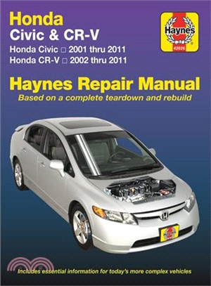 Haynes Honda Civic 01-11 & Cr-v 02-11 Repair Manual