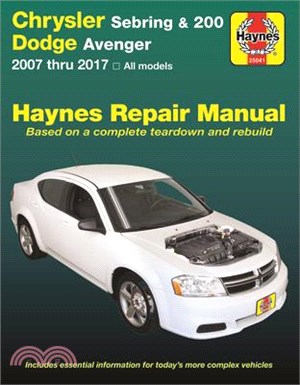 Chrysler Sebring & 200, Dodge Avenger Haynes Repair Manual ― 2007 Thru 2017, All Models