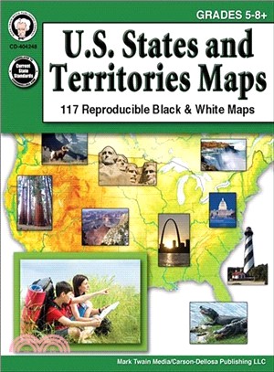 U.S. States and Territories Maps, Grades 5-8+