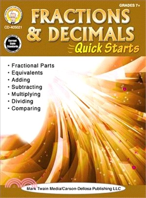 Fractions & Decimals Quick Starts, Grades 4 - 9