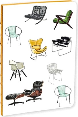 Mid-Century Modern Chairs A5 Notebook