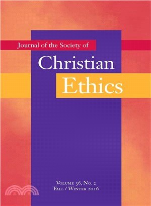 Journal of the Society of Christian Ethics ─ Fall/Winter 2016