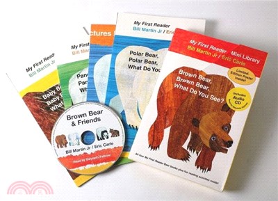 Brown Bear, Brown Bear, What Do You See? (My First Reader Mini Library)(4平裝+1CD)