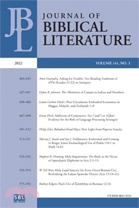 Journal of Biblical Literature 141.3 (2022)