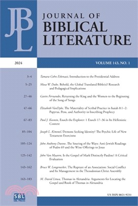 Journal of Biblical Literature 143.1 (2024)