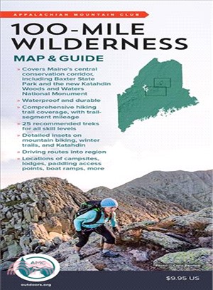 100-mile Wilderness Map & Guide