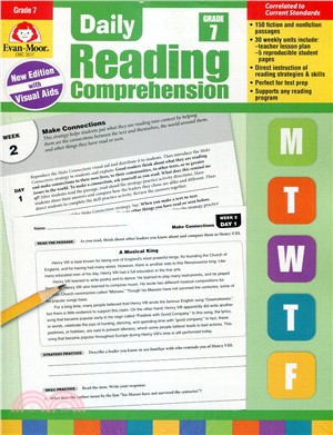 Daily Reading Comprehension, Grade 7 - Teacher Edition (2018 Revised Edition)