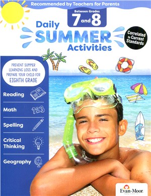 Daily Summer Activities (2018 Revised Edition), Between Grades 7 and 8