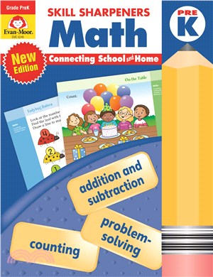 Skill Sharpeners Math, Grade PreK (Updated, with QR code downloadable teacher guide)