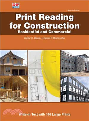 Print Reading for Construction + Write-in Text with 140 Large Prints ─ Residential and Commercial