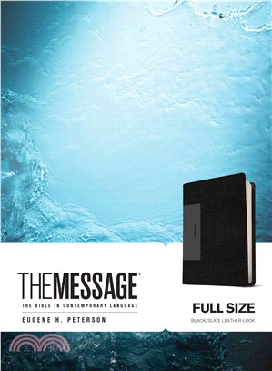 The Message ─ Black/Slate Leather-Look: The Bible in Contemporary Language