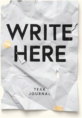 Write Here Tear Journal, 200 Perforated Pages, Hardcover Notebook, 6x8.5 Easy Tear Pages