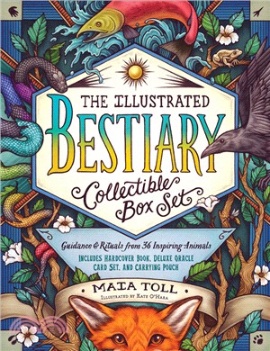 The Illustrated Bestiary Collectible Box Set: Guidance and Rituals from 36 Inspiring Animals; Includes Hardcover Book, Deluxe Oracle Card Set, and Carrying Pouch