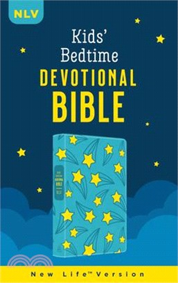 The Kids' Bedtime Devotional Bible: Nlv [Aqua Stars]