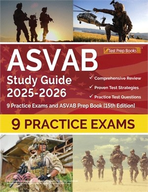 ASVAB Study Guide 2025-2026: 9 Practice Exams and ASVAB Prep Book [15th Edition]