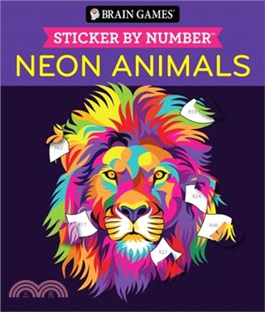 Brain Games - Sticker by Number: Neon Animals