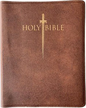 KJV Sword Study Bible Giant Print Acorn Bonded Leather Indexed