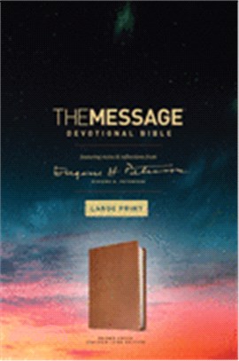 The Message Devotional Bible ― Brown Cross Leather-Look Edition: Featuring Notes & Reflections from Eugene H. Peterson