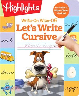 Write-On Wipe-Off Let's Write Cursive