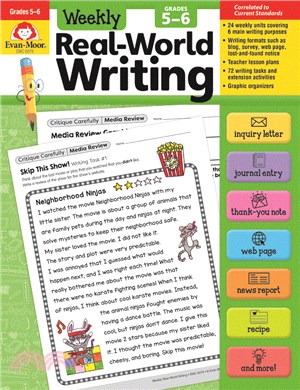 Weekly Real-World Writing, Grades 5-6