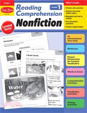 Reading Comprehension: Nonfiction, Grade 1 Teacher Resource