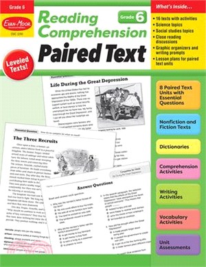 Reading Comprehension: Paired Text, Grade 6 Teacher Resource
