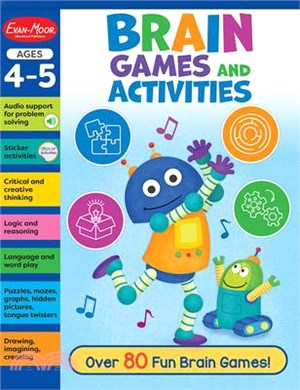 Brain Games for Today's Kids, Ages 4-5 Workbook (支援線上音檔)