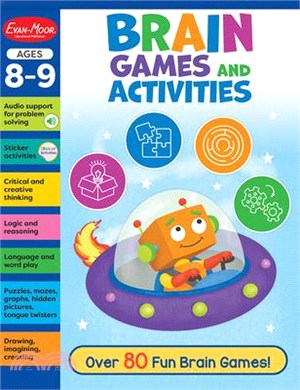 Brain Games for Today's Kids, Ages 8-9 Workbook (支援線上音檔)