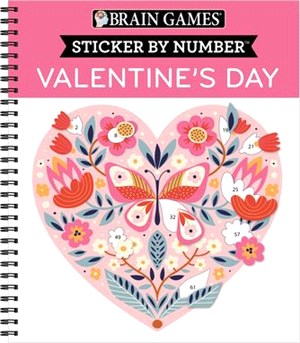 Brain Games - Sticker by Number: Valentine's Day