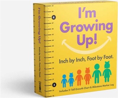 I'm Growing Up: Foot by Foot, Inch by Inch：A Wall-Hanging Guided Journal to Chart and Record Your Kids' Growth!