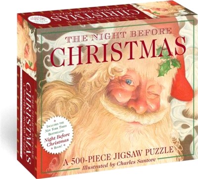 The Night Before Christmas: 550-Piece Jigsaw Puzzle & Book：A 550-Piece Family Jigsaw Puzzle Featuring The Night Before Christmas!