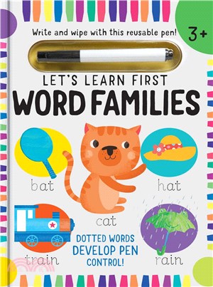 Let's Learn: Word Families (Write and Wipe): (early Reading Skills, Letter Writing Workbook, Pen Control)