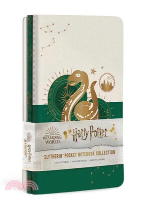 Slytherin Constellation Sewn Pocket Notebook Collection (Set Of 3) (Harry Potter)