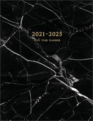 2021-2025 Five Year Planner: 60-Month Schedule Organizer 8.5 x 11 with Marble Cover (Volume 3)