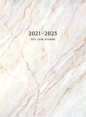 2021-2025 Five Year Planner: 60-Month Schedule Organizer 8.5 x 11 with Marble Cover (Volume 2 Hardcover)