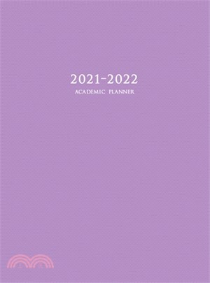 2021-2022 Academic Planner: Large Weekly and Monthly Planner with Inspirational Quotes and Purple Cover (Hardcover)