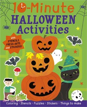 10-Minute Halloween Activities: With Stencils, Press-Outs, and Stickers!