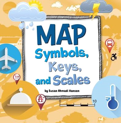 Map symbols, keys, and scale...