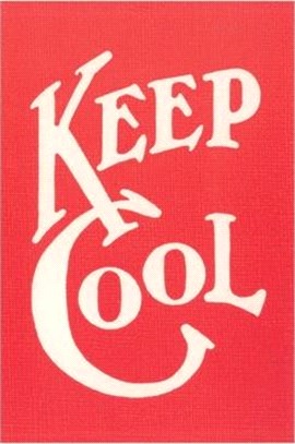 Vintage Journal Keep Cool Slogan