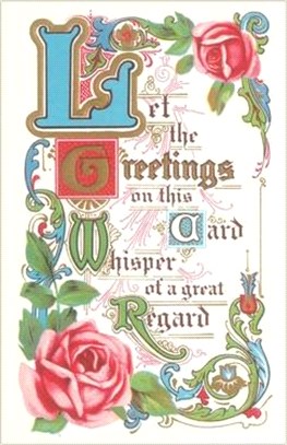 Vintage Journal Old-Fashioned Greeting Card