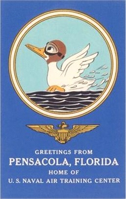 Vintage Journal 'Naval Air Center, Pensacola, Florida, Duck with Goggles