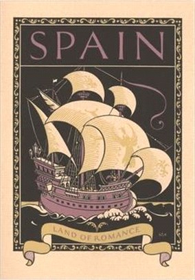 Vintage Journal Travel Poster for Spain