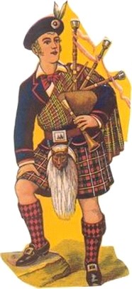 Vintage Journal Scotsman in Kilt