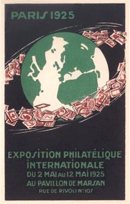 Vintage Journal Paris Stamp Expo Poster